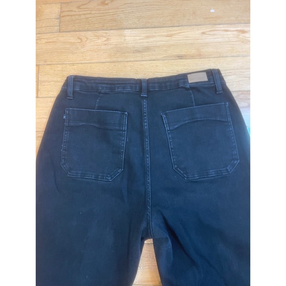 Judy Blue Jogger Denim Pants Drawstring Waist Casual Comfy Black Size‎ 15/32 - Picture 4 of 6